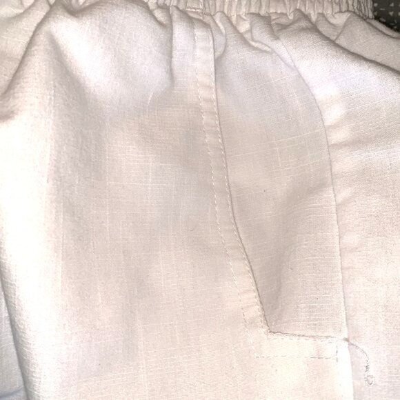 Alfred Dunner Womens White Pull-On Elastic Waist Pants Size 10 Cotton Blend - Picture 3 of 7